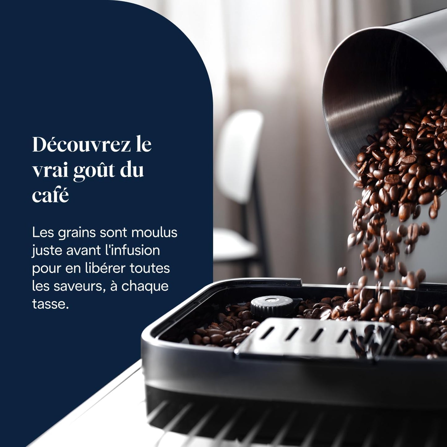 De’Longhi Magnifica Evo - Perfetto Machine à Café Automatique avec LatteCrema Mousseur à Lait Automatique, 7 Boissons en une Seule Touche, Commandes Soft Touch, Argent et Noir (ECAM292.81.SB)
